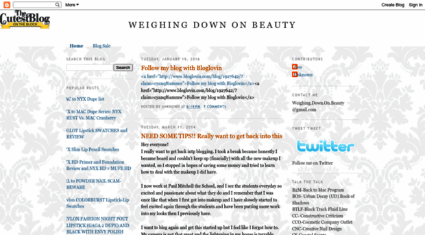 weighingdownonbeauty.blogspot.com