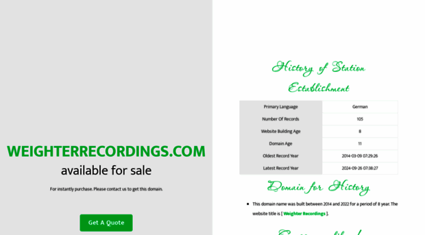 weighterrecordings.com