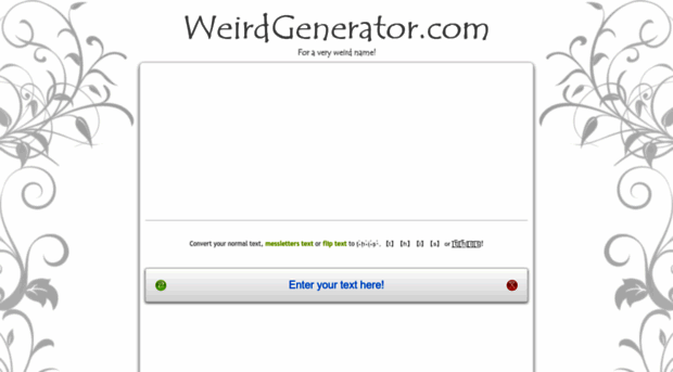 Weird Text Genorator