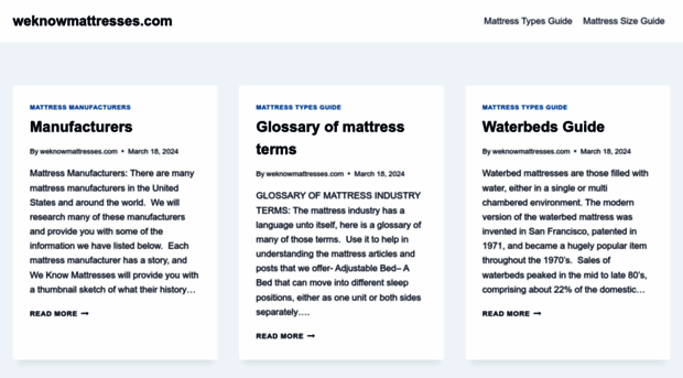 weknowmattresses.com