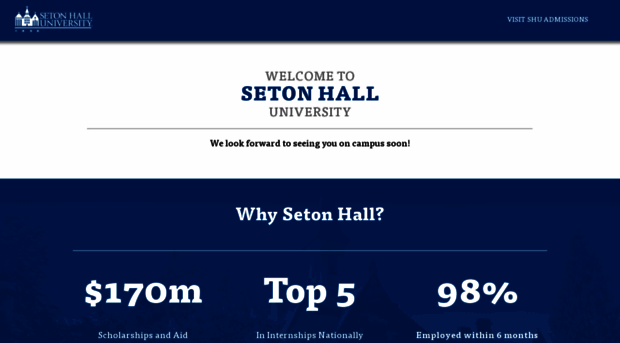 welcome.shu.edu - Seton Hall University (SHU) - ... - Welcome SHU