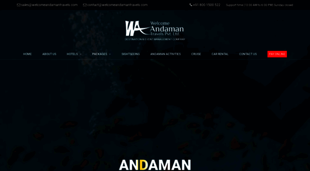 welcomeandamanislands.com