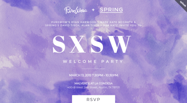 welcometosxsw.splashthat.com