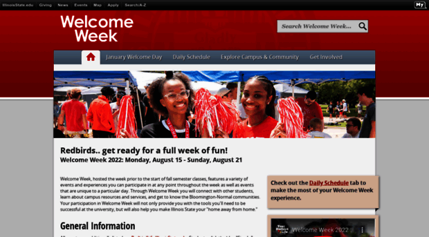 welcomeweek.illinoisstate.edu