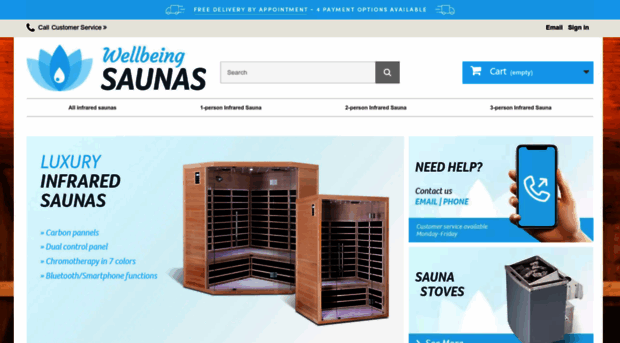 wellbeingsaunas.com