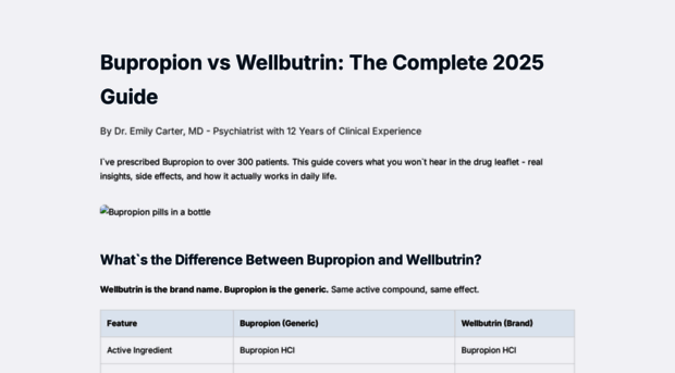 wellbutrinvsbupropion.com
