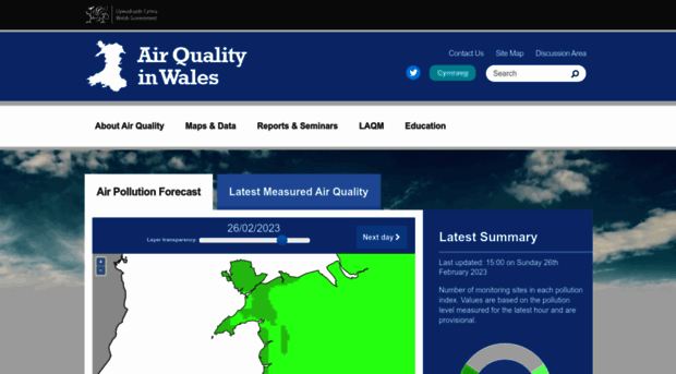 welshairquality.co.uk