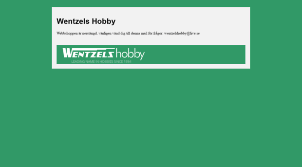  - Wentzels - leading name in hob... - Wentzels