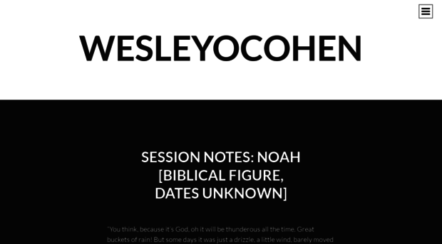 wesleyocohen.com