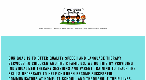 wespeakspeechtherapy.com