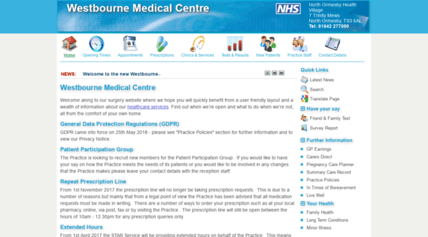 westbournemedicalcentre.nhs.uk