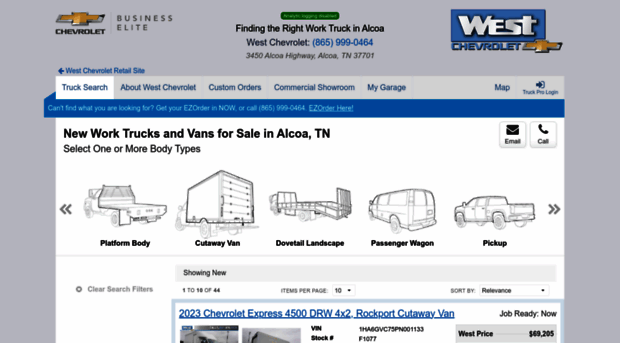 westchevrolet.worktrucksolutions.com