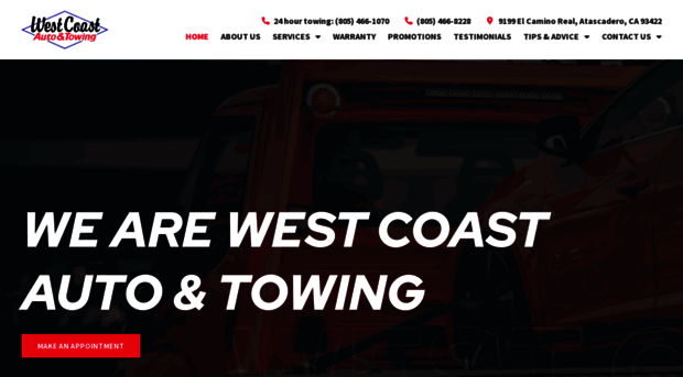 westcoastautoandtowing.com