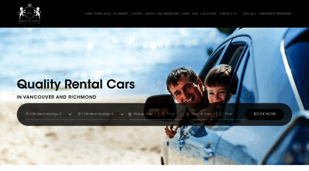 westcoastcarrentals.com