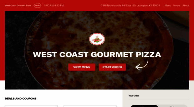 westcoastpizzamenu.com