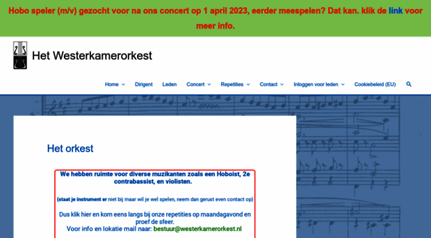 westerkamerorkest.nl