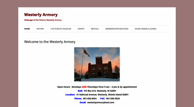 westerlyarmory.com