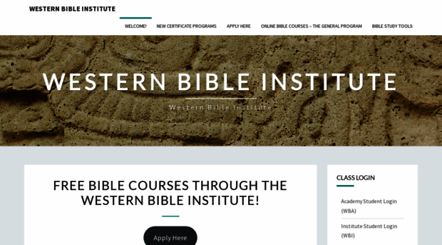 westernbibleinstitute.com