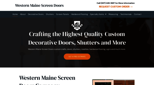 westernmainescreendoors.com