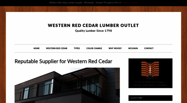 westernredcedaroutlet.com