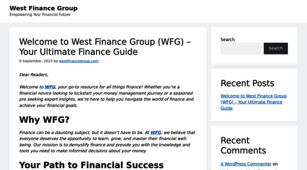 westfinancegroup.com