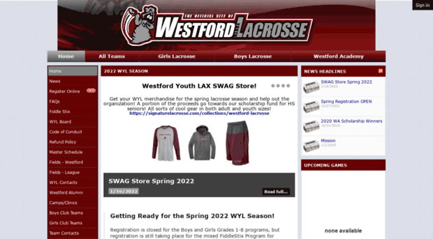 westfordlax.org