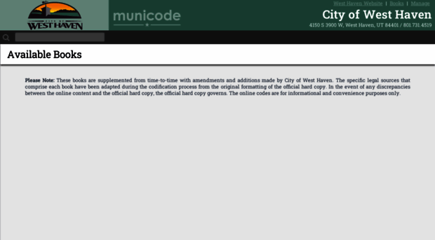 westhaven.municipalcodeonline.com
