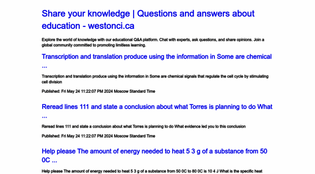 westonci.ca