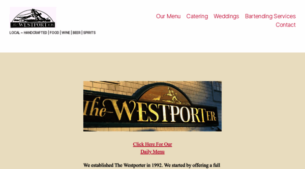 westportercatering.com