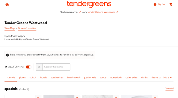 westwood.tendergreens.com