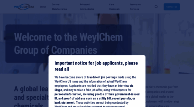 weylchem.com