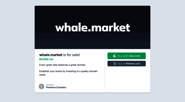 whale.market
