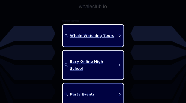 whaleclub.io