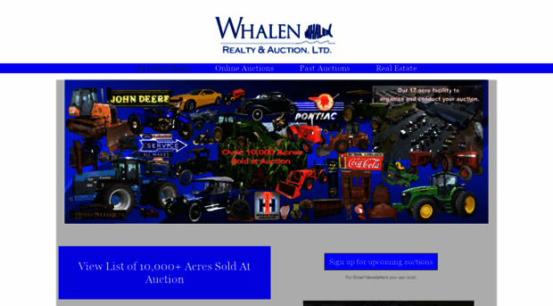 whalenauction.com