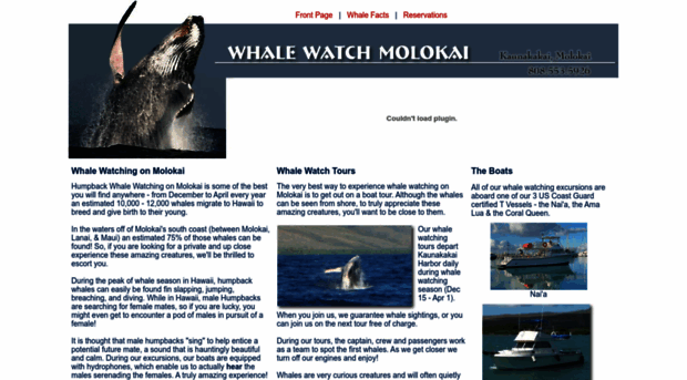 whalewatchmolokai.com