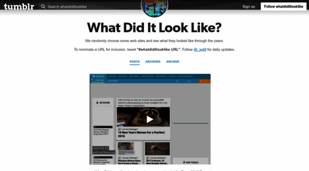 whatdiditlooklike.mementoweb.org