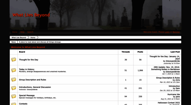 whatliesbeyond.boards.net