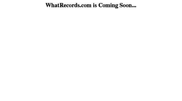 whatrecords.com