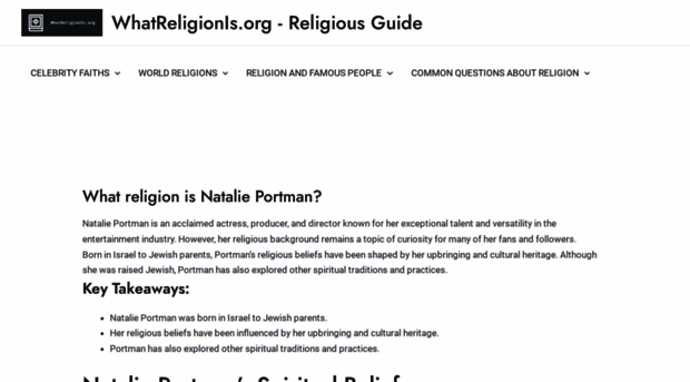 whatreligionis.org