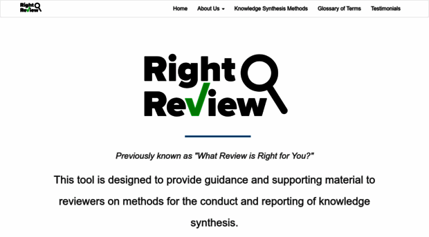 whatreviewisrightforyou.knowledgetranslation.net