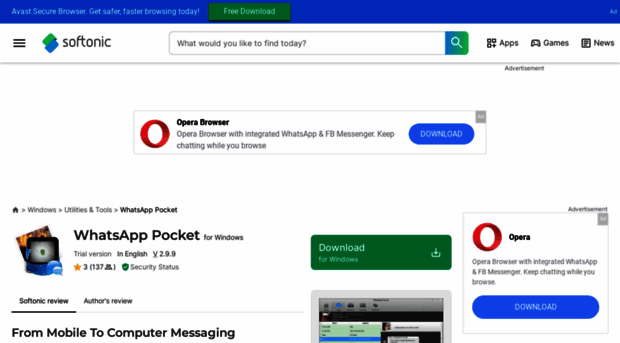whatsapp-pocket.en.softonic.com