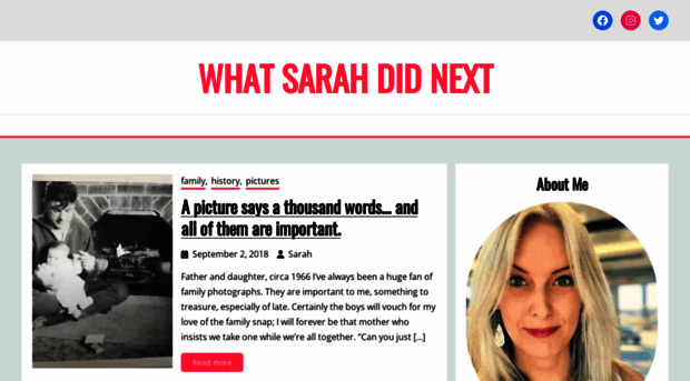 whatsarahdidnext.com