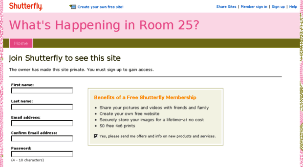 whatshappeninginroom25.shutterfly.com