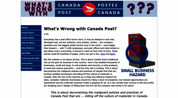 whatswrongwithcanadapost.ca