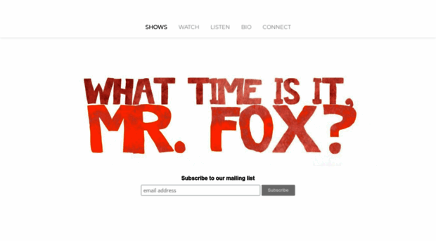 whattimeisitmrfox.com