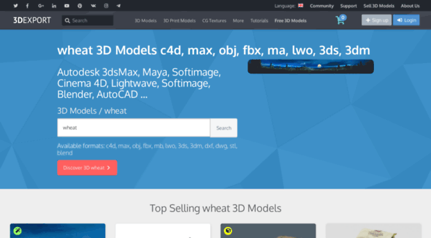 wheat.3dexport.com