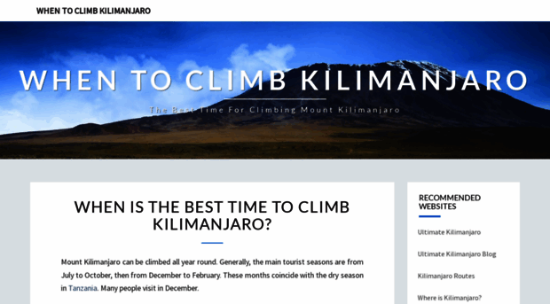 whentoclimbkilimanjaro.com