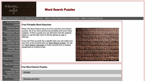 whenwewordsearch.com