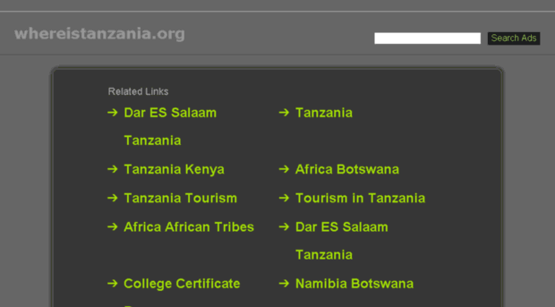 whereistanzania.org