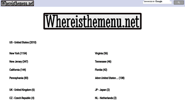 whereisthemenu.net